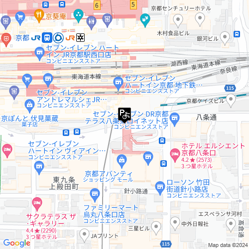 京都駅八条口東自転車駐車場 駐輪場ならchu Rin Jp